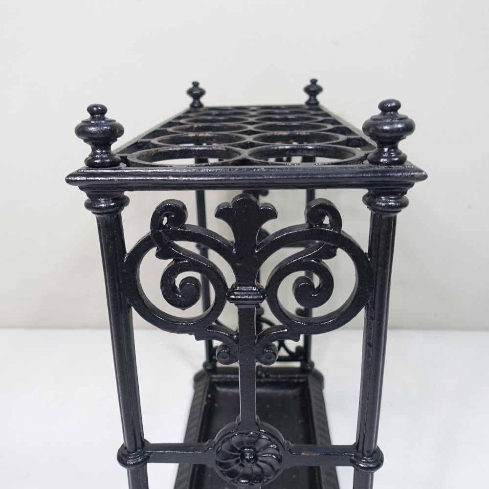 19TH C COALBROOKDALE CAST IRON STICK STAND View VI