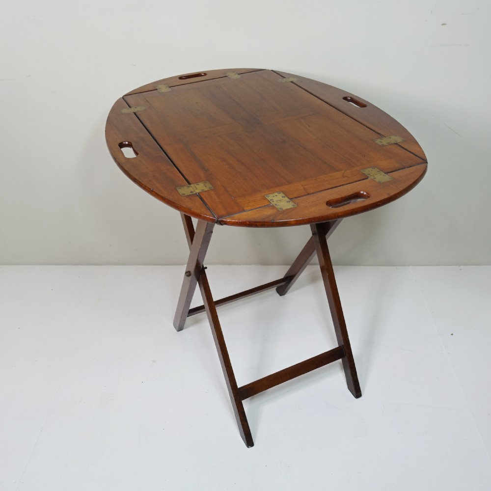 18TH C MAHOGANY BUTLERS TRAY & STAND View VIII