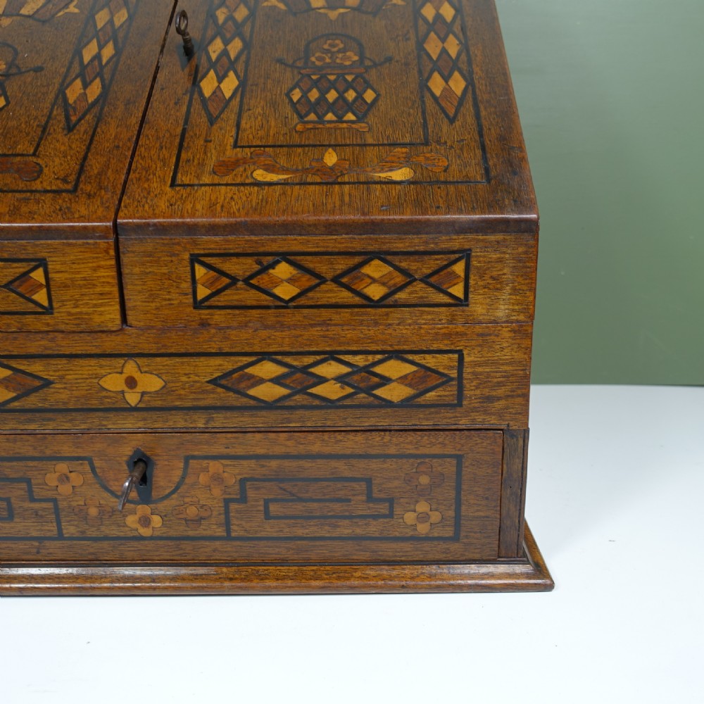 LARGE 19TH C INLAID STATIONERY BOX View IV