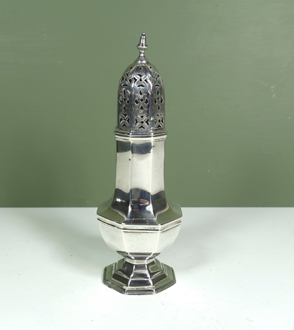 SOLID SILVER SUGAR CASTOR