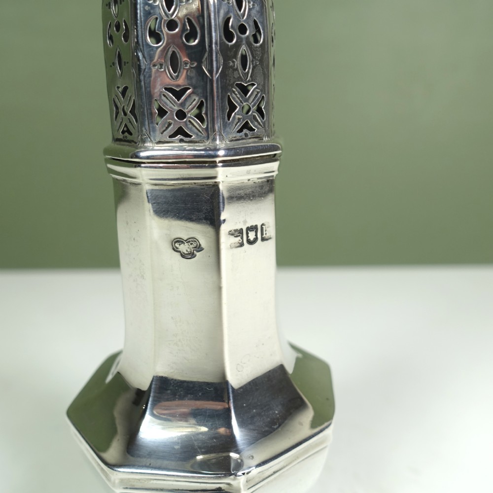 SOLID SILVER SUGAR CASTOR View III