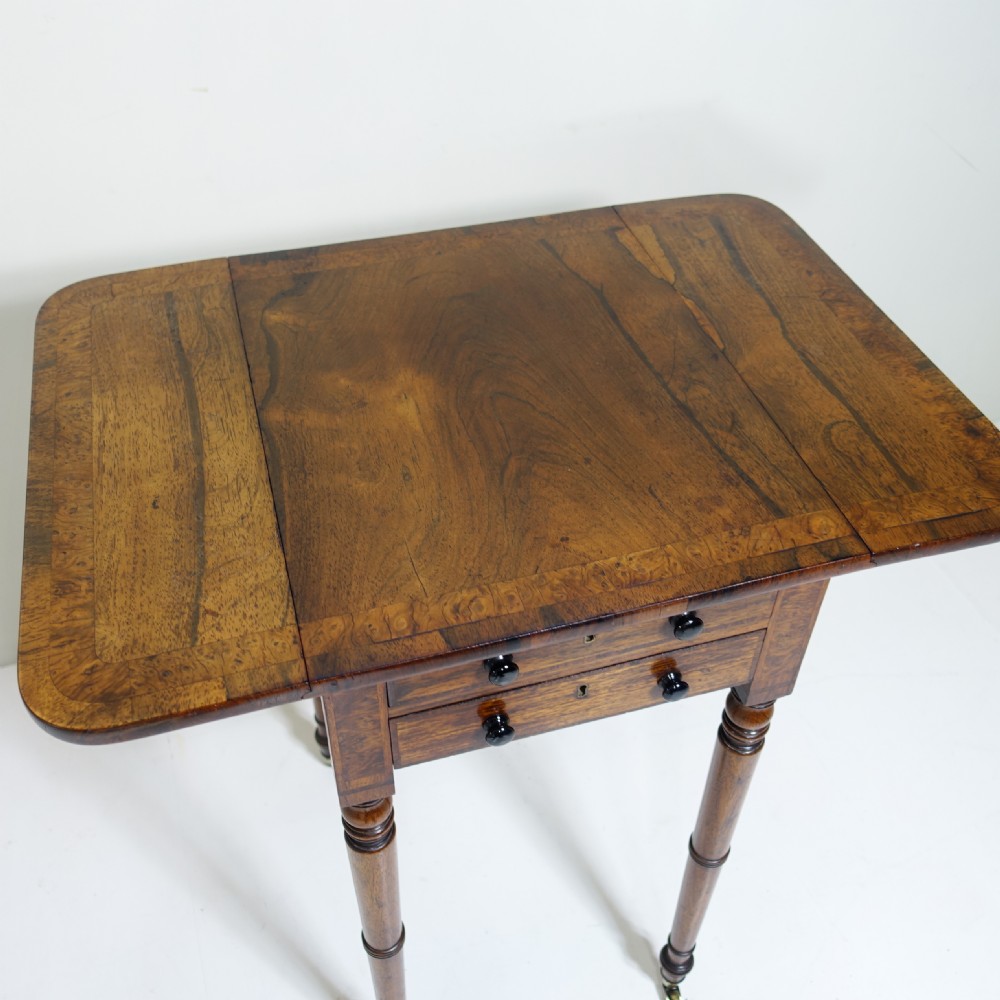 EARLY 19TH C ROSEWOOD SIDE TABLE View II