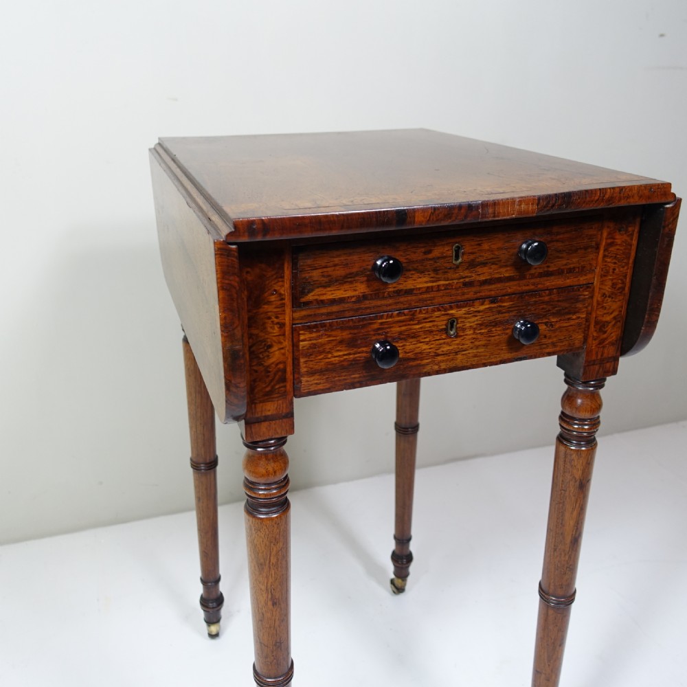 EARLY 19TH C ROSEWOOD SIDE TABLE View IV