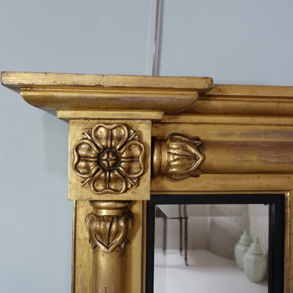 REGENCY GILT OVERMANTLE MIRROR View III