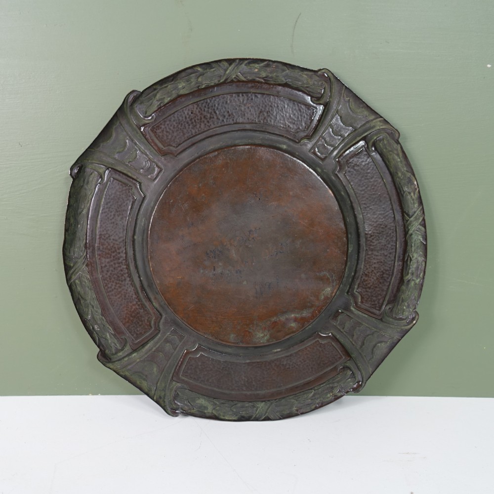 ARTS & CRAFTS COPPER DISH View IV
