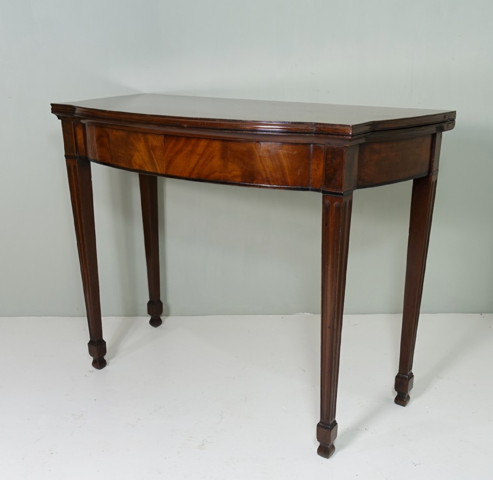 GEORGE III MAHOGANY CARD TABLE