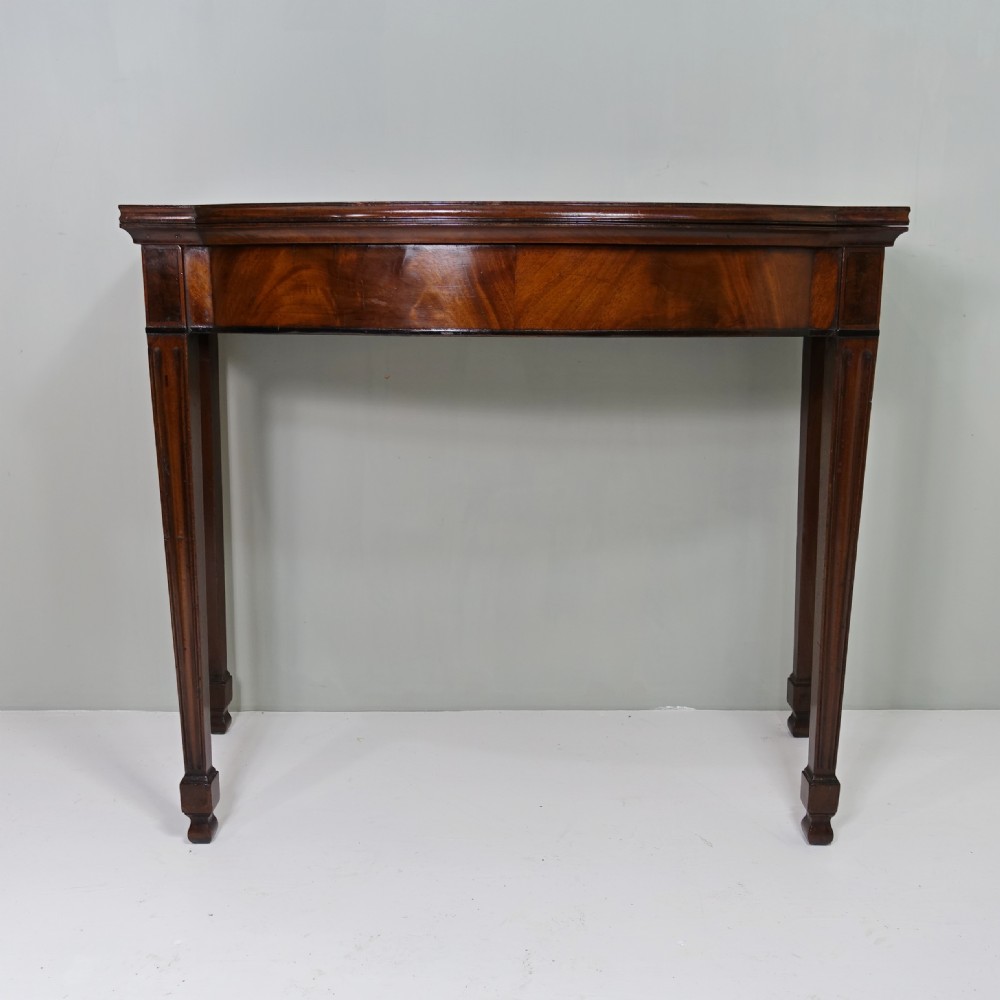 GEORGE III MAHOGANY CARD TABLE View II