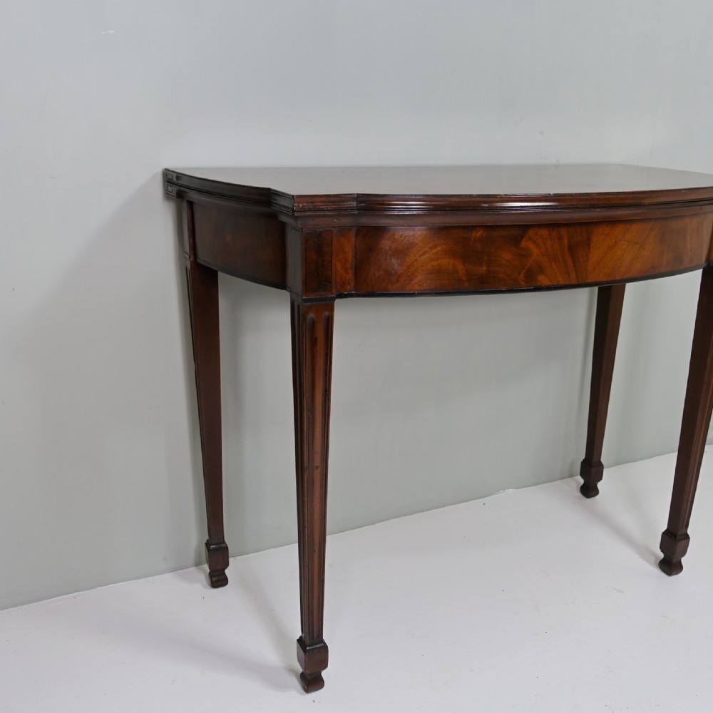 GEORGE III MAHOGANY CARD TABLE View III