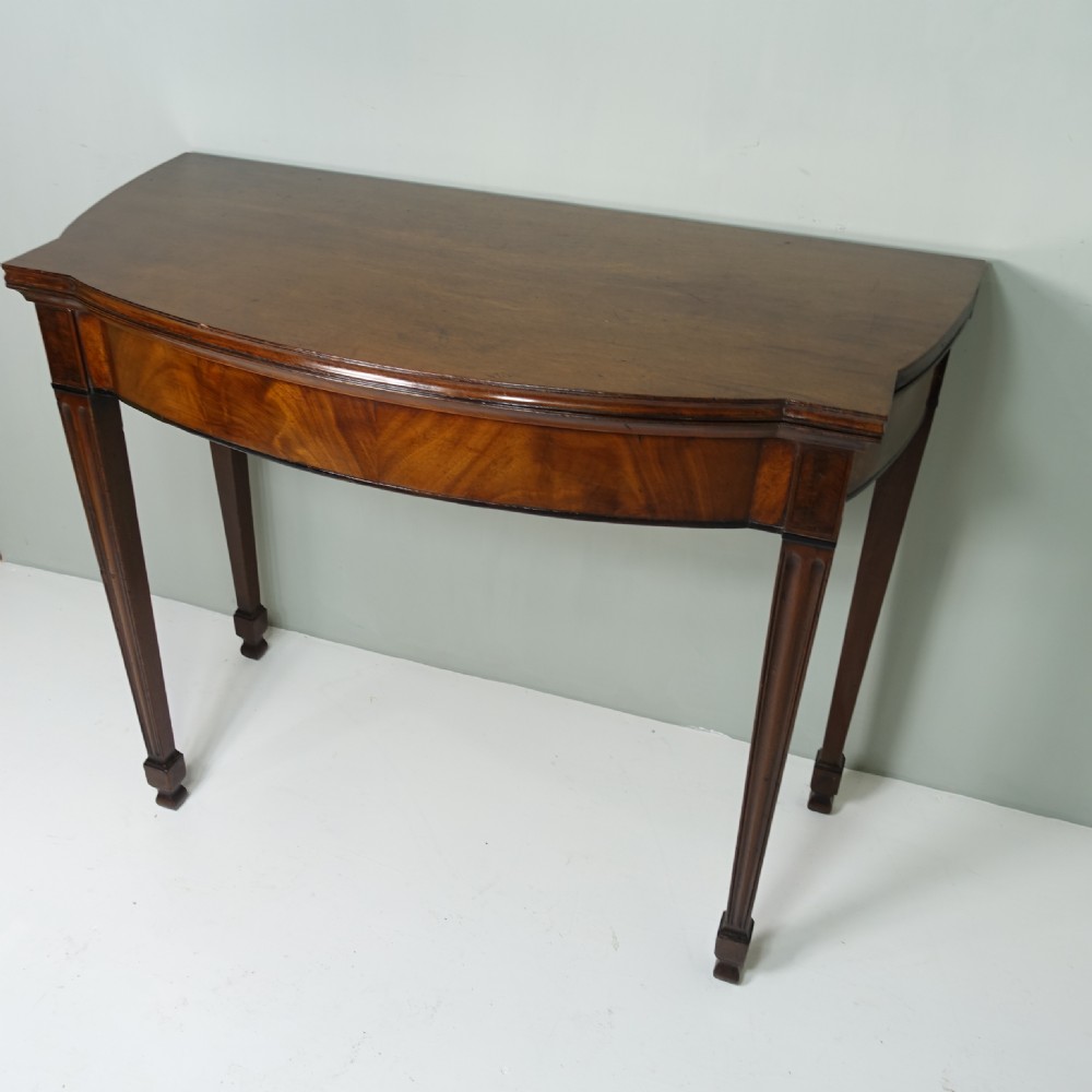 GEORGE III MAHOGANY CARD TABLE View IV