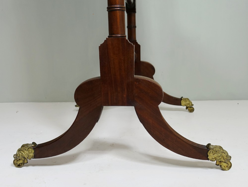 EARLY 19TH C MAHOGANY CHEVAL MIRROR View IV