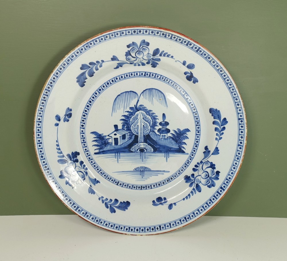 18TH C DELFT CHARGER