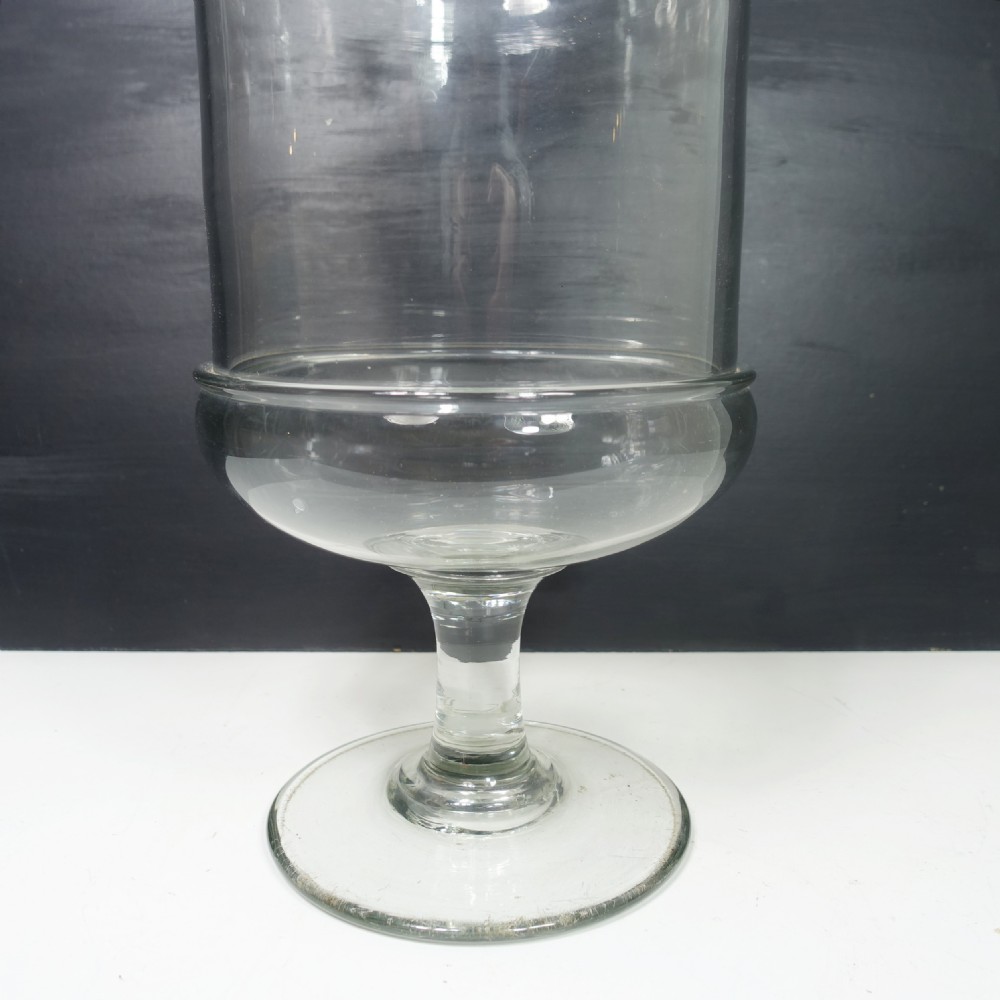 LARGE 19TH C GLASS JAR & COVER View IV