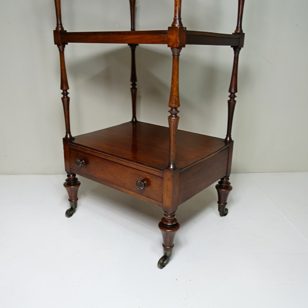19TH C MAHOGANY WHATNOT View II