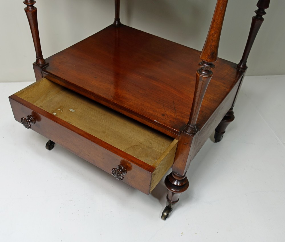 19TH C MAHOGANY WHATNOT View V