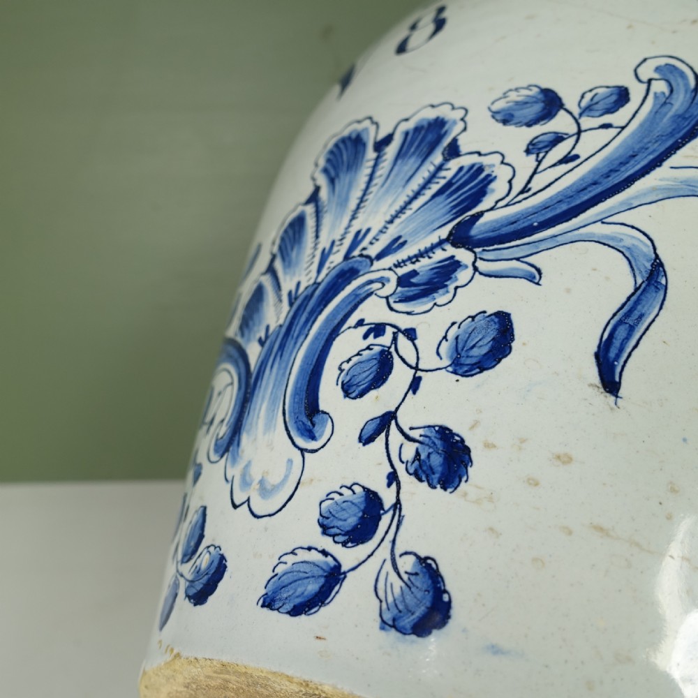 18TH C DELFT JAR & COVER View VI