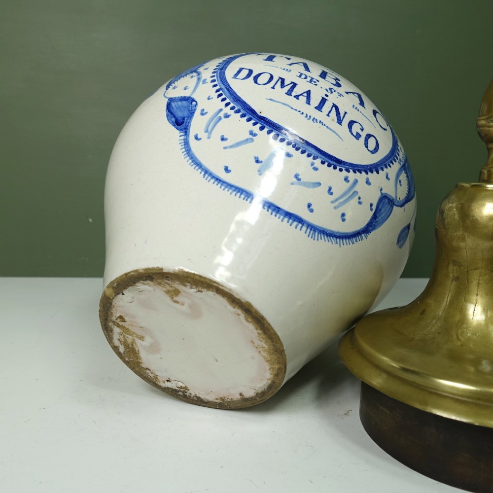 18TH C DELFT TOBACCO JAR View IV