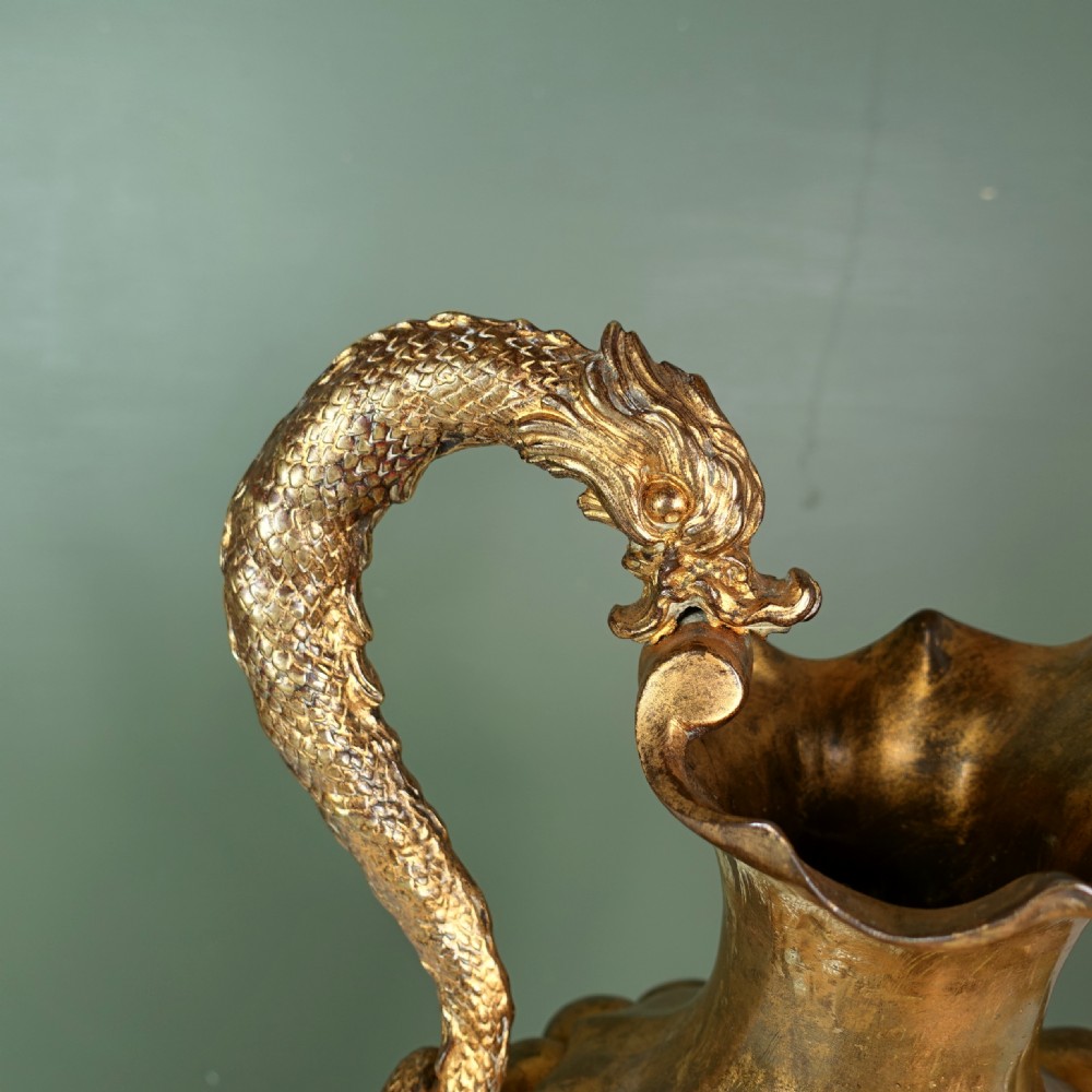 19TH C GILT BRONZE EWER, VASE View IV