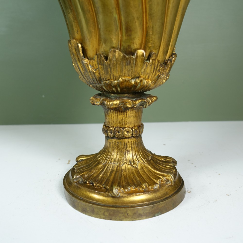 19TH C GILT BRONZE EWER, VASE View VI