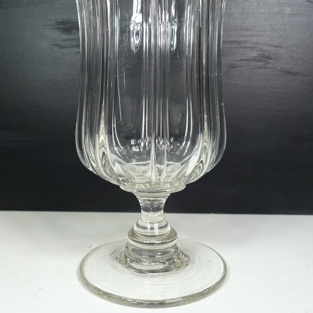 LARGE 19TH C GLASS CELERY VASE View III