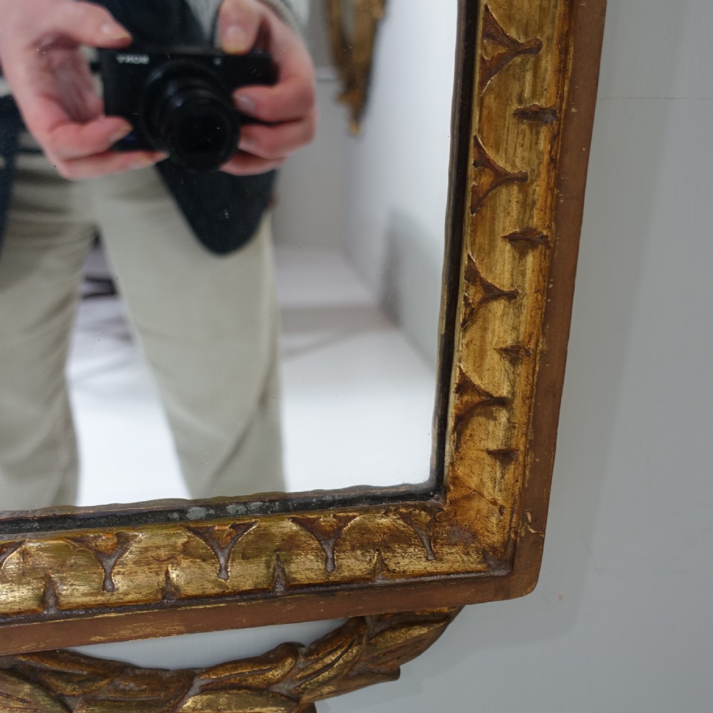 EARLY 19TH C CARVED GILTWOOD MIRROR View IV