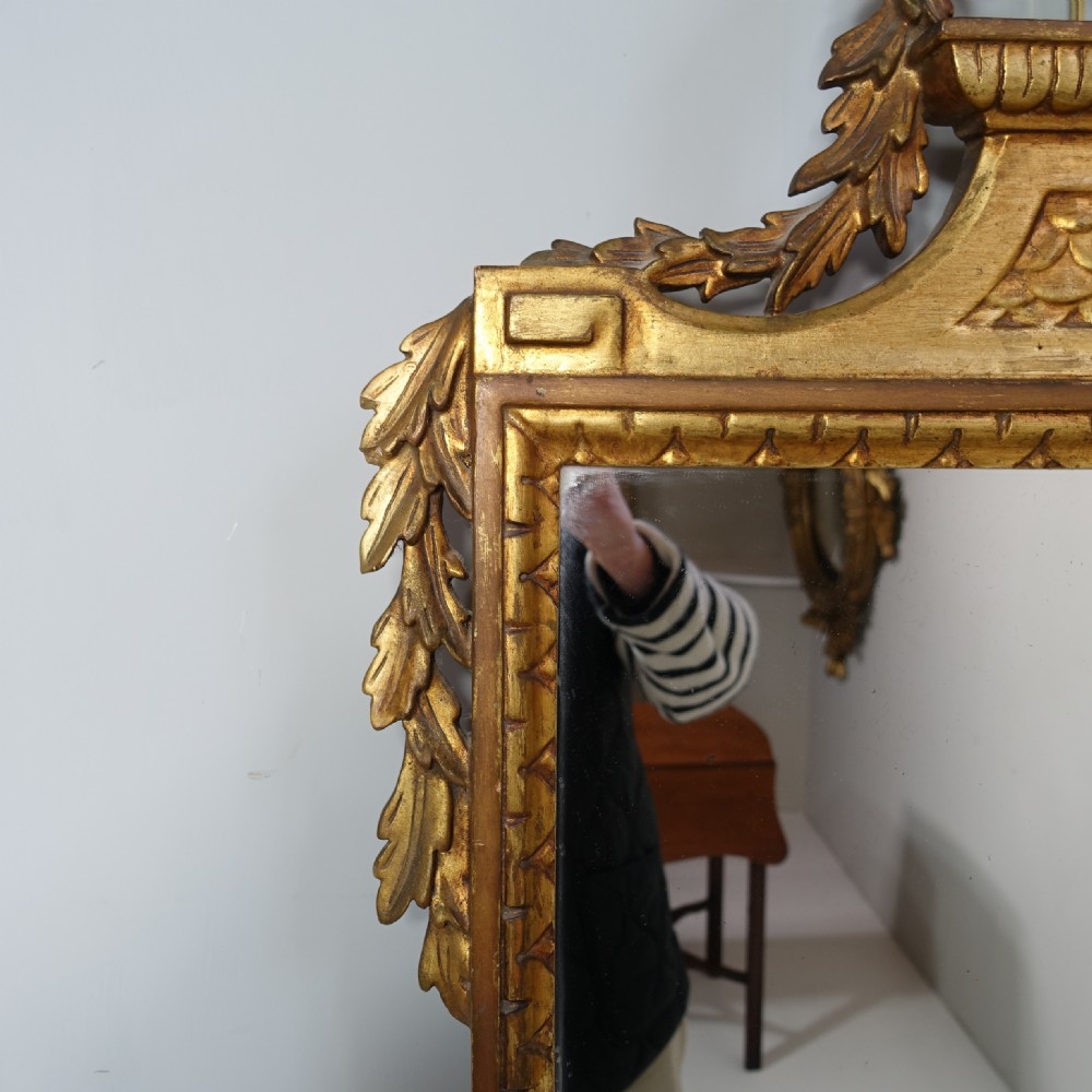 EARLY 19TH C CARVED GILTWOOD MIRROR View V
