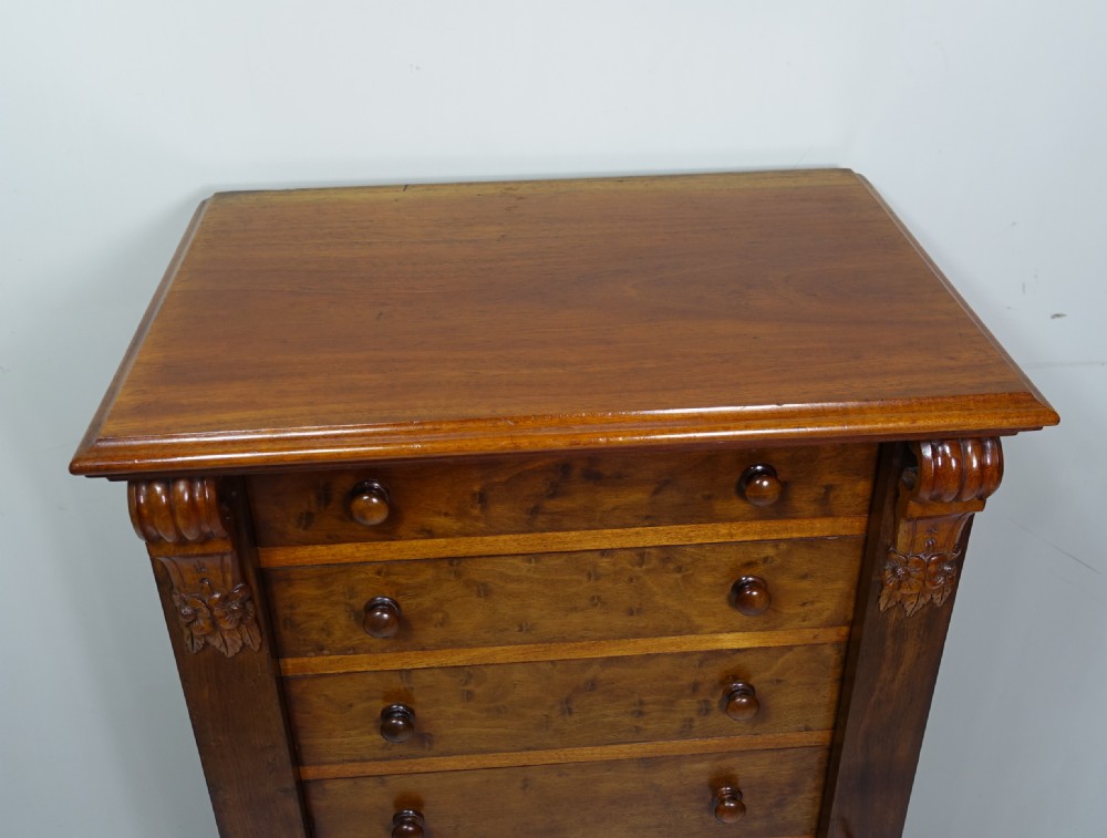 MID 19TH C MAHOGANY WELLINGTON CHEST View V