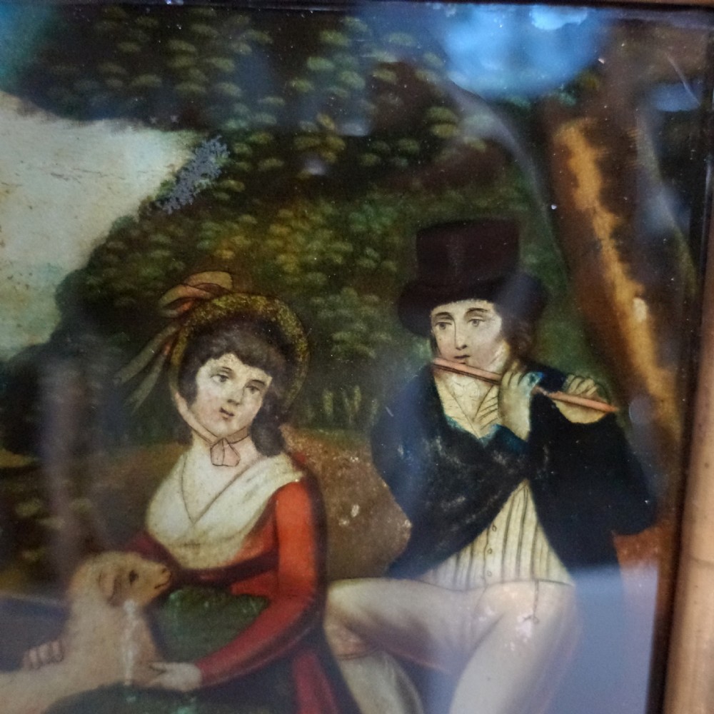 EARLY 19TH C GLASS PICTURE View II