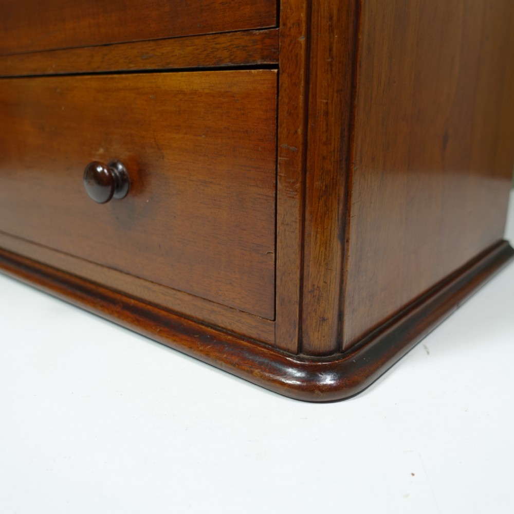19TH C MINIATURE MAHOGANY CHEST View VI