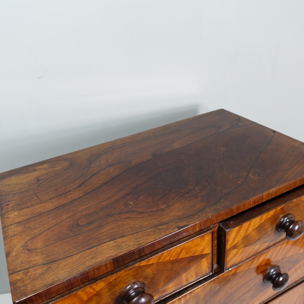 19TH C ROSEWOOD MINIATURE CHEST View V