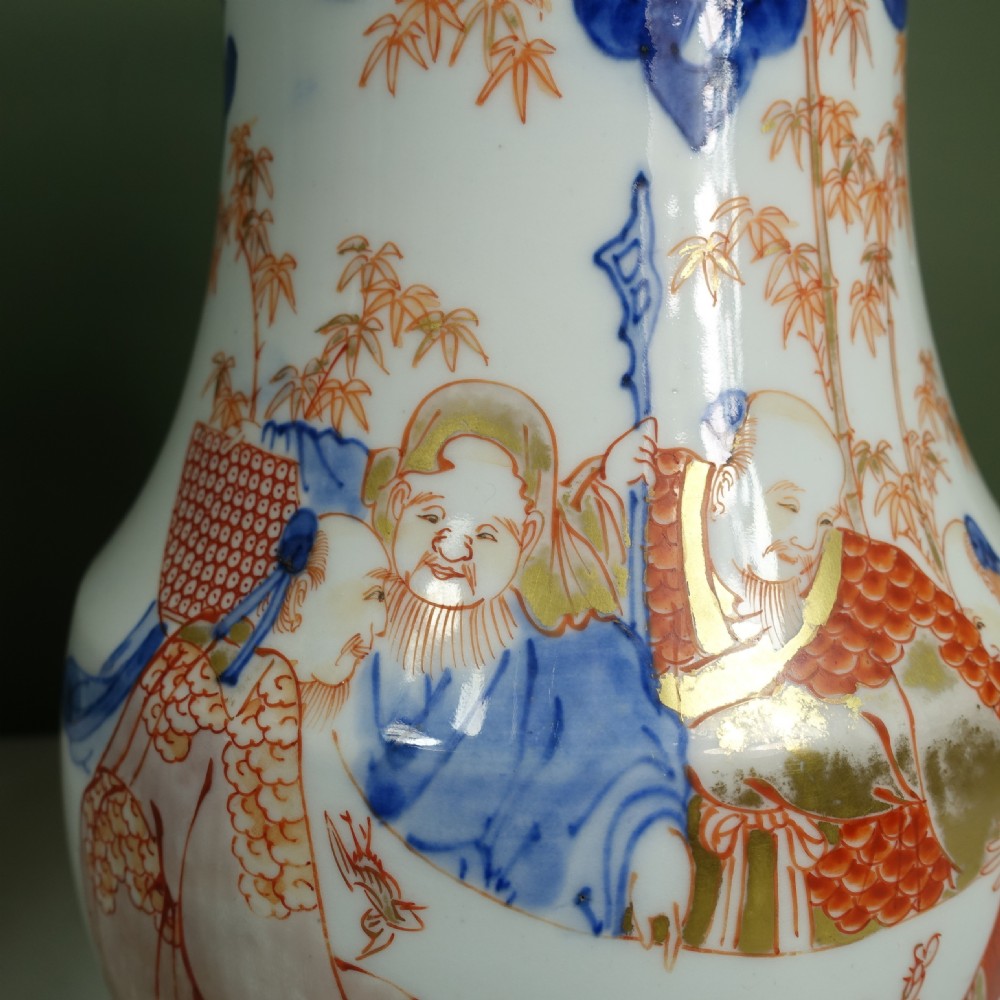 PAIR OF 19TH C IMARI VASES View VI