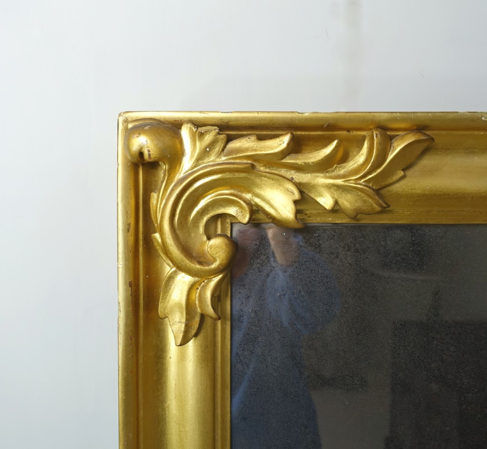 19TH C GILT OVERMANTLE MIRROR View III