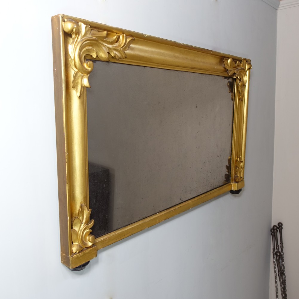 19TH C GILT OVERMANTLE MIRROR View IV
