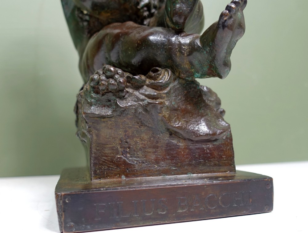 19TH C BRONZE OF THE YOUNG BACCHUS View VI