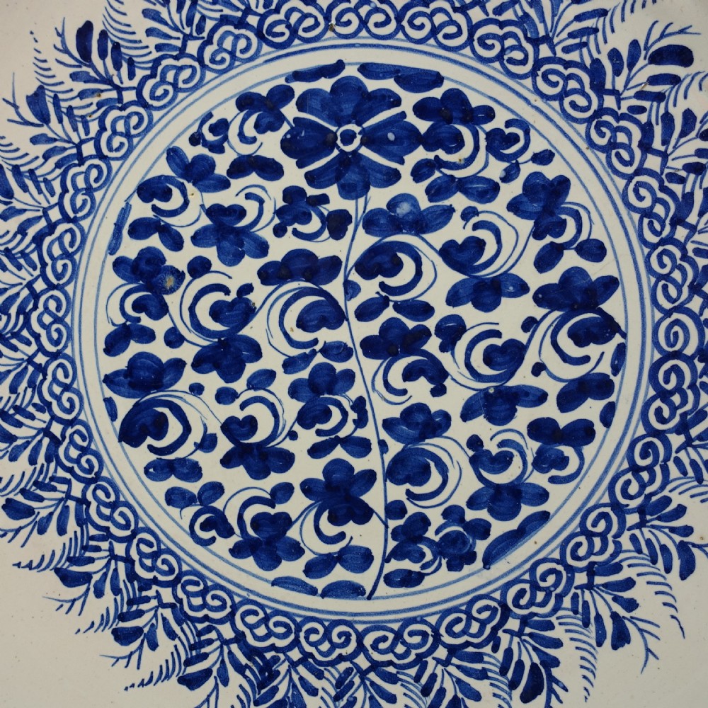 UNUSUAL 18TH C DELFT DISH View II