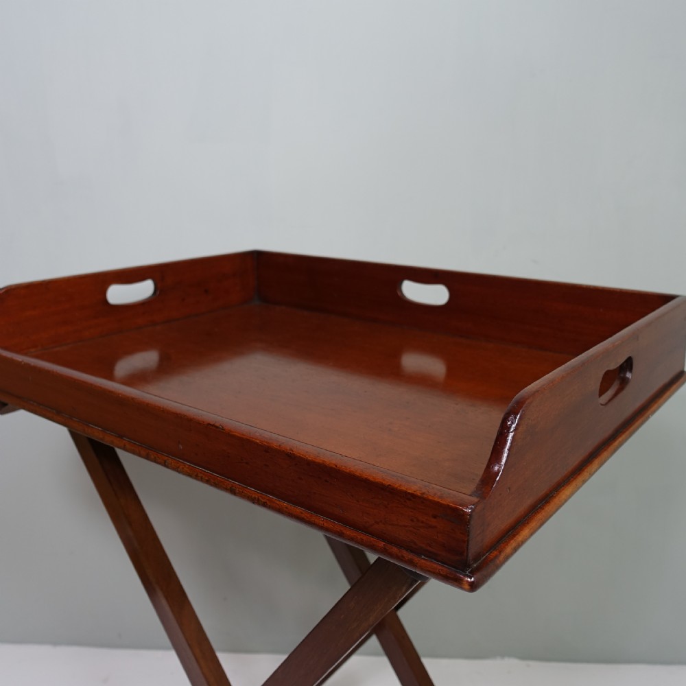 EARLY 19TH C MAHOGANY BUTLERS TRAY View III
