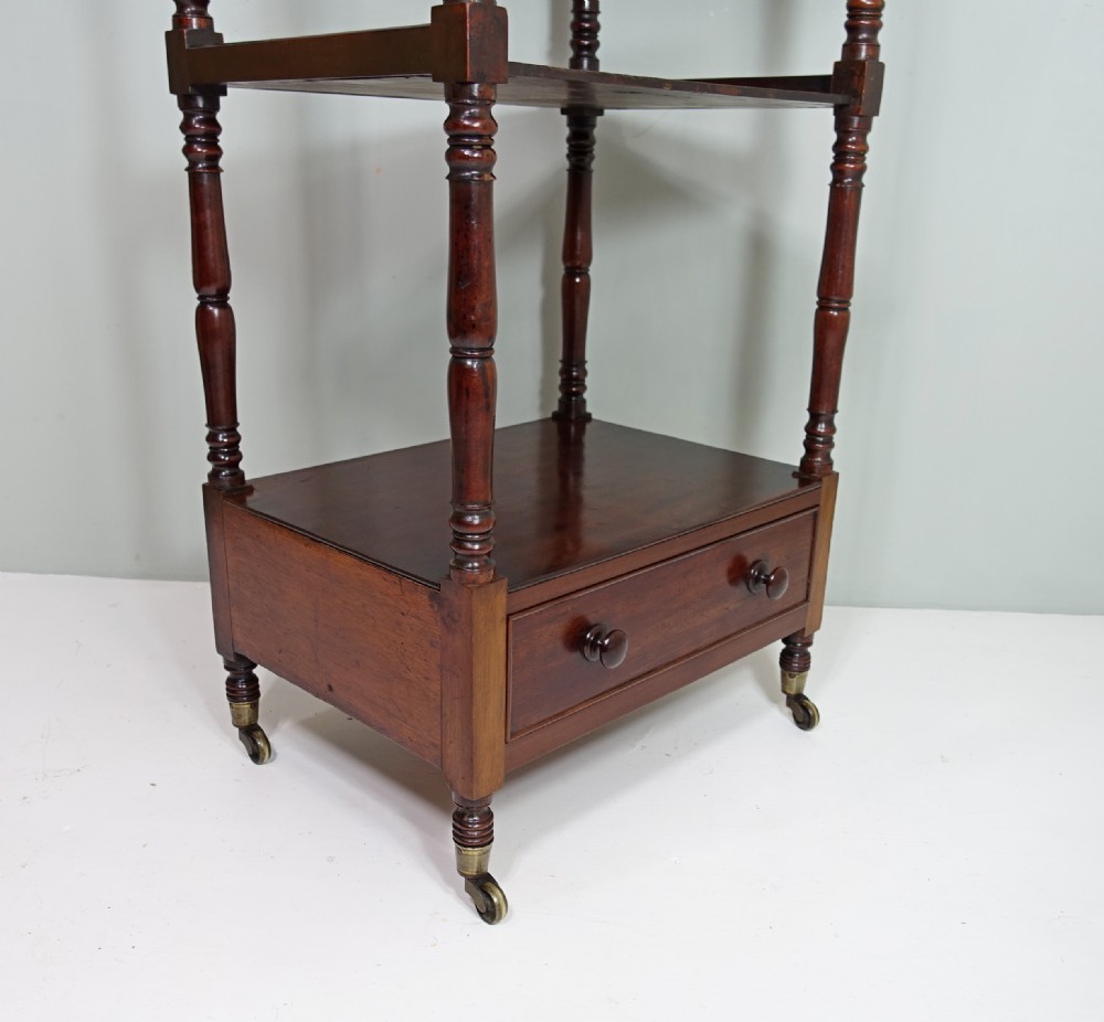 19TH C MAHOGANY WHATNOT View III