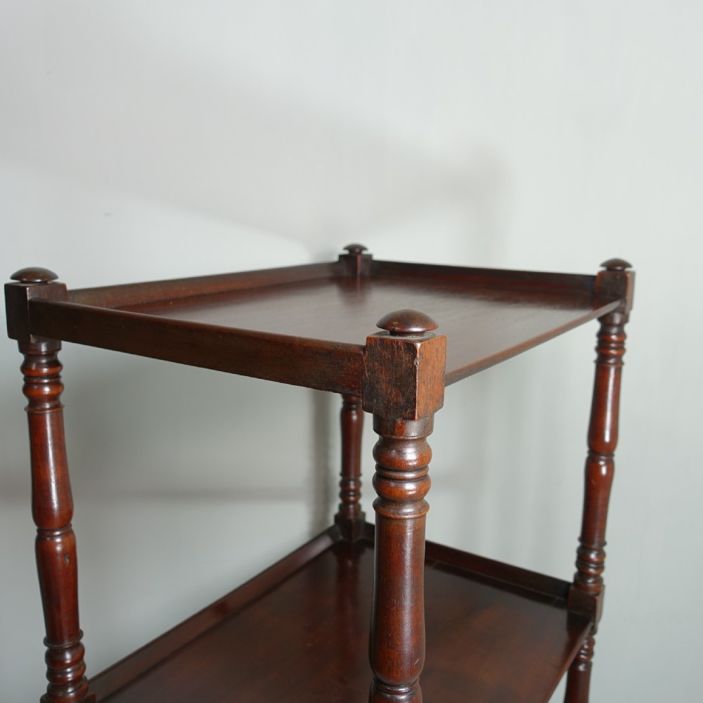19TH C MAHOGANY WHATNOT View IV