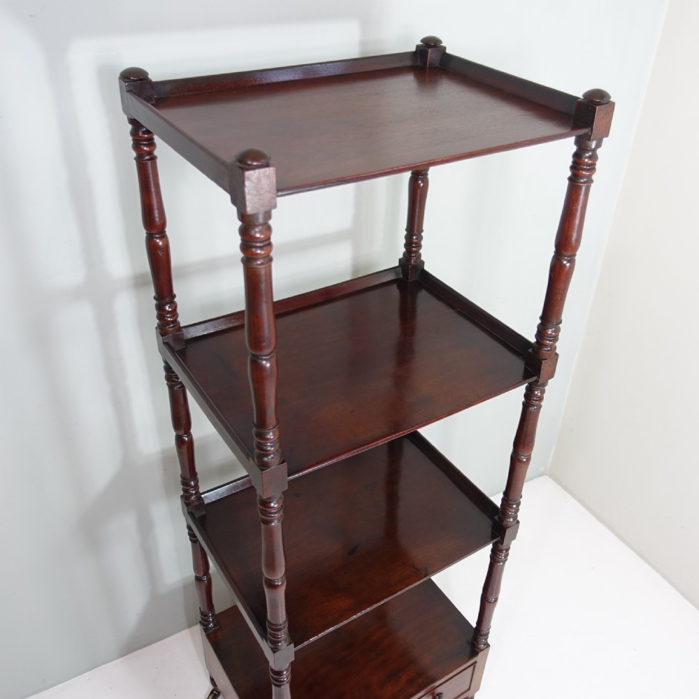19TH C MAHOGANY WHATNOT View VI