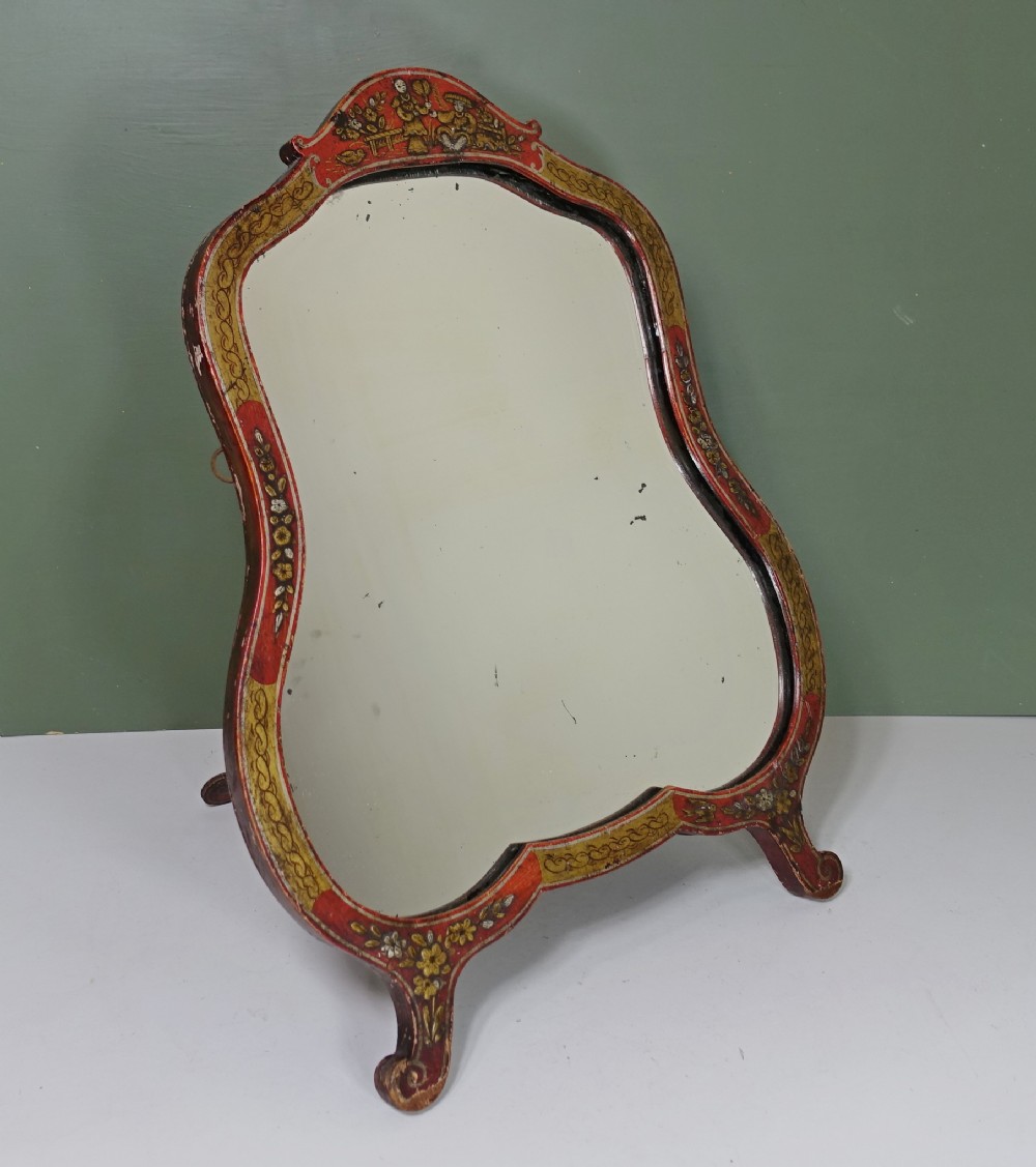 19TH C DRESSING MIRROR