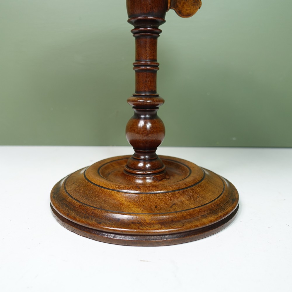 18TH C MAHOGANY CANDLE STAND View II