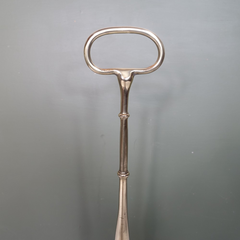 EARLY 19TH C BRASS DOOR PORTER View II