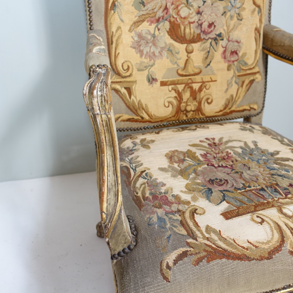 19TH C NEEDLEWORK ARMCHAIR View VI