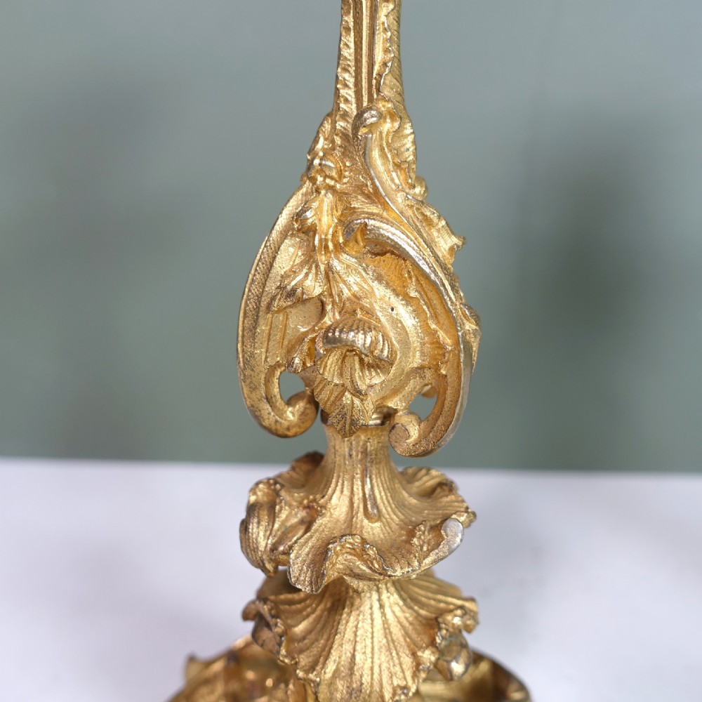 PAIR OF 18TH C ORMOLU CANDLESTICKS View VI