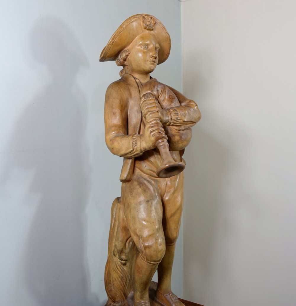 LARGE 19TH C TERRACOTTA FIGURE