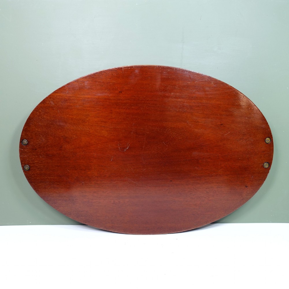 19TH C OVAL INLAID TRAY View III