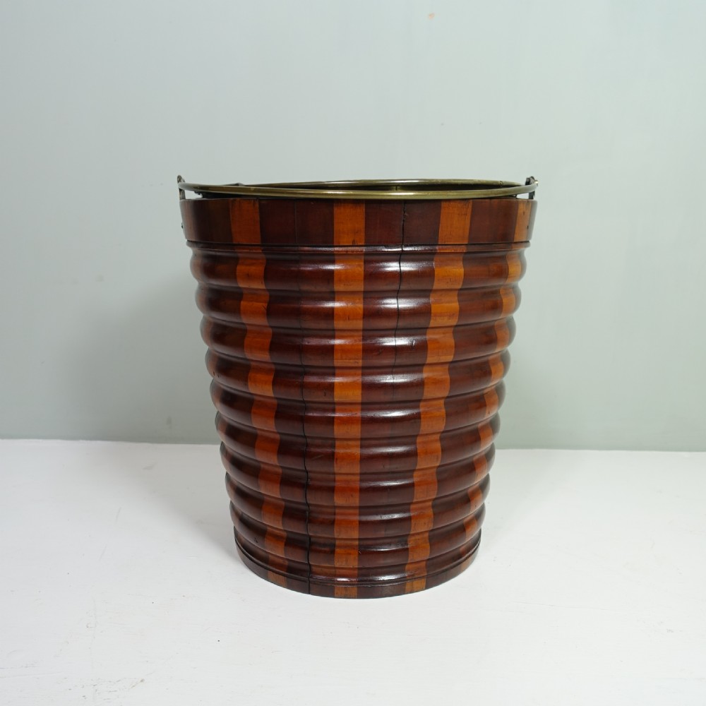 19TH C WALNUT & SYCAMORE BUCKET View VII