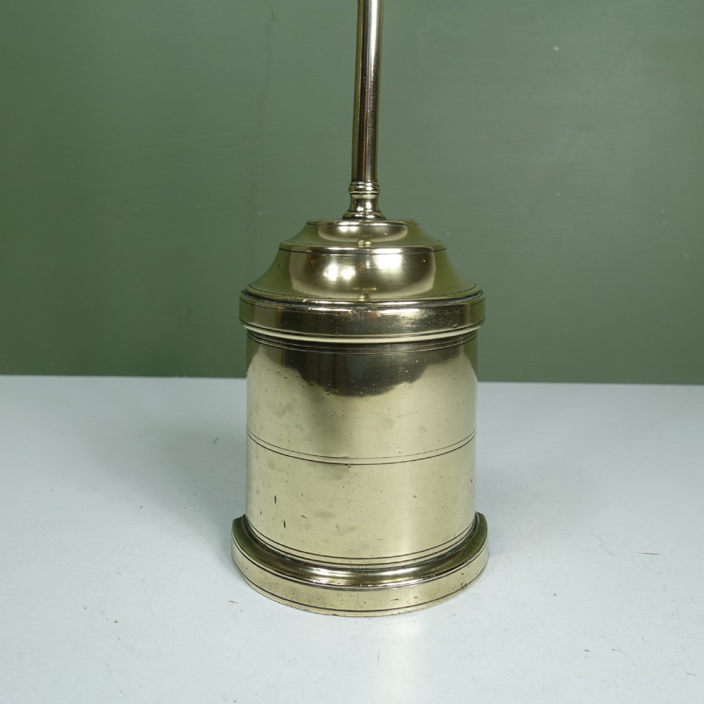 EARLY 19TH C BRASS DOOR PORTER View III