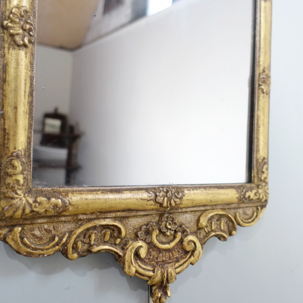 SMALL 19TH C GILT WALL MIRROR View IV