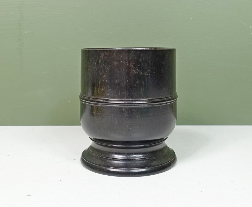 EARLY 19TH C EBONY GOBLET