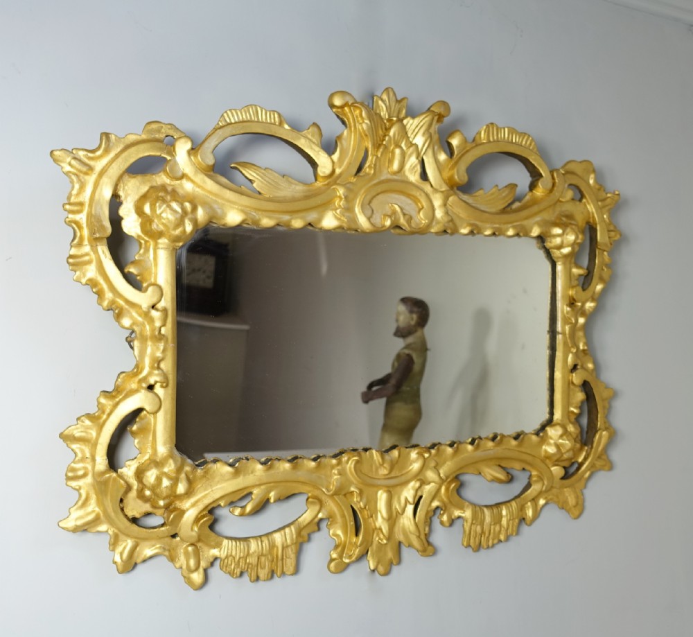 MID 18TH C GILT MIRROR